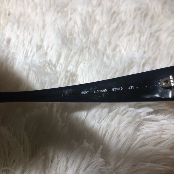 CHANEL Cat Eye Blue Sunglasses with case - Picture 5 of 8